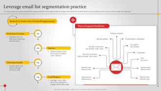 Leverage Email List Segmentation Practice Improving Brand Awareness MKT SS V