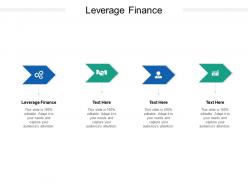 Leverage finance ppt powerpoint presentation gallery visuals cpb