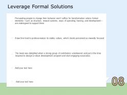 Leverage Formal Solutions Team Ppt Powerpoint Presentation Professional Slide Portrait