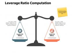 Leverage Ratio Computation Finance A550 Ppt Powerpoint Presentation Professional Show
