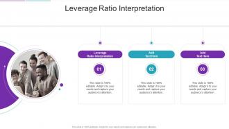 Leverage Ratio Interpretation In Powerpoint And Google Slides Cpb