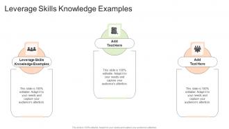 Leverage Skills Knowledge Examples In Powerpoint And Google Slides Cpb