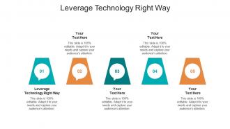 Leverage technology right way ppt powerpoint presentation infographic template outline cpb