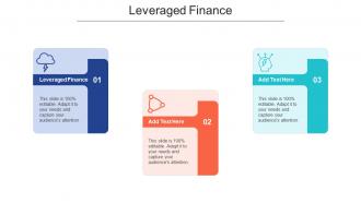 Leveraged Finance Ppt Powerpoint Presentation Outline Clipart Cpb