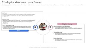 Leveraging Artificial Intelligence AI Adoption Risks In Corporate Finance AI SS V