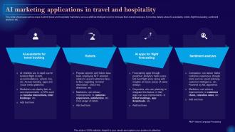 Leveraging Artificial Intelligence Ai Marketing Applications In Travel And Hospitality AI SS V
