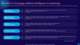 Leveraging Artificial Intelligence Benefits Of Leveraging Artificial Intelligence In Marketing AI SS V