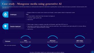 Leveraging Artificial Intelligence Case Study Mongoose Media Using Generative Ai AI SS V