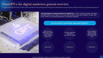 Leveraging Artificial Intelligence Chatgpt 4 For Digital Marketers General Overview AI SS V
