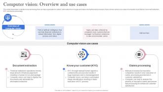 Leveraging Artificial Intelligence Computer Vision Overview And Use Cases AI SS V