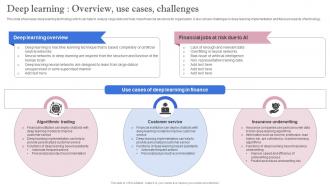 Leveraging Artificial Intelligence Deep Learning Overview Use Cases Challenges AI SS V