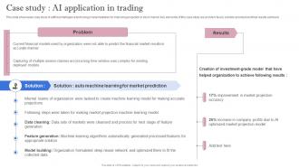 Leveraging Artificial Intelligence For Finance Case Study AI Application In Trading AI SS V