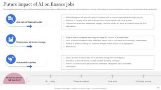 Leveraging Artificial Intelligence For Finance Industries AI CD V Good Professional