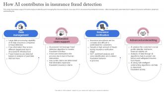 Leveraging Artificial Intelligence How AI Contributes In Insurance Fraud Detection AI SS V