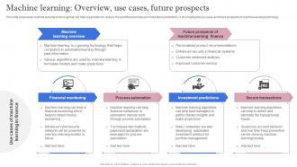 Leveraging Artificial Intelligence Machine Learning Overview Use Cases Future Prospects AI SS V