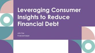 Leveraging Consumer Insights To Reduce Financial Debt PPT PowerPoint ACP