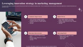 Leveraging Innovation Strategy In Marketing Management