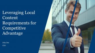 Leveraging Local Content Requirements For Competitive Advantage PPT Sample ACP