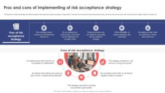 Leveraging Risk Management Process Pros And Cons Of Implementing Of Risk Acceptance PM SS
