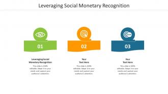 Leveraging social monetary recognition ppt powerpoint presentation infographics shapes cpb