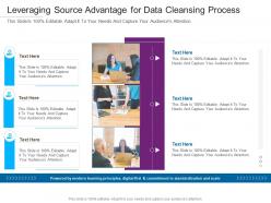 Leveraging source advantage for data cleansing process infographic template