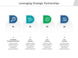 Leveraging strategic partnerships ppt powerpoint presentation icon graphic tips cpb