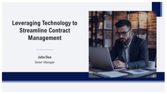Leveraging Technology To Streamline Contract Management PPT Template AT