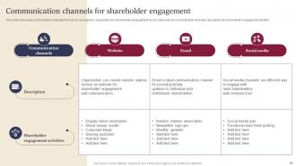 Leveraging Website And Social Media For Shareholder Engagement Complete Deck Downloadable Pre-designed
