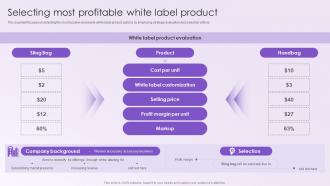 Leveraging White Labeling Selecting Most Profitable White Label Product