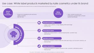 Leveraging White Labeling Use Case White Label Products Marketed By Kylie Cosmetics