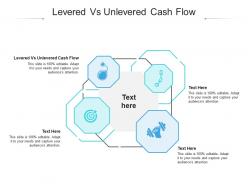 Levered vs unlevered cash flow ppt powerpoint presentation portfolio structure cpb