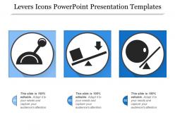Levers icons powerpoint presentation templates