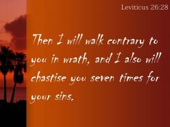 Leviticus 26 28 will punish you fo your sins powerpoint church sermon
