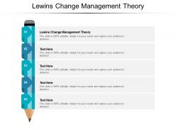 Lewins change management theory ppt powerpoint presentation outline cpb