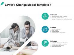 Lewins change model change ppt powerpoint presentation portfolio graphic tips