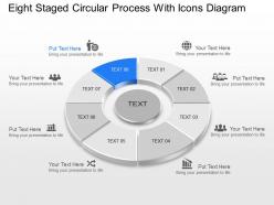 Lf eight staged circular process with icons diagram powerpoint template slide