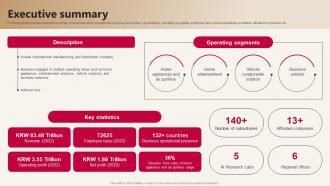 LG Company Profile Executive Summary CP SS