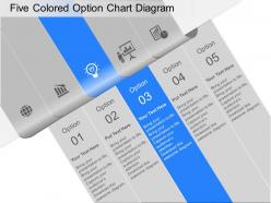 Lg five colored option chart diagram powerpoint template