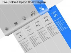 Lg five colored option chart diagram powerpoint template