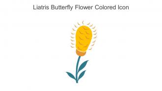 Liatris Butterfly Flower Colored Icon In Powerpoint Pptx Png And Editable Eps Format