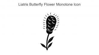 Liatris Butterfly Flower Monotone Icon In Powerpoint Pptx Png And Editable Eps Format