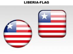 Liberia country powerpoint flags