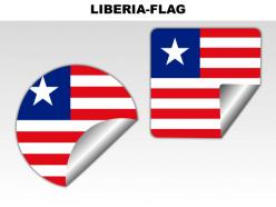 Liberia country powerpoint flags