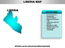 Liberia country powerpoint maps