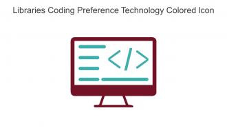 Libraries Coding Preference Technology Colored Icon In Powerpoint Pptx Png And Editable Eps Format