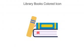 Library Books Colored Icon In Powerpoint Pptx Png And Editable Eps Format