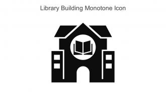 Library Building Monotone Icon In Powerpoint Pptx Png And Editable Eps Format