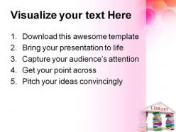 Library education powerpoint backgrounds and templates 1210