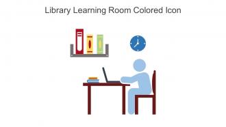 Library Learning Room Colored Icon In Powerpoint Pptx Png And Editable Eps Format