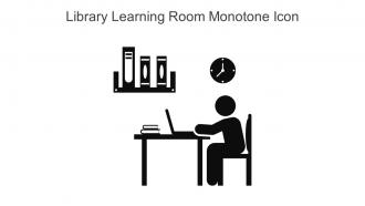 Library Learning Room Monotone Icon In Powerpoint Pptx Png And Editable Eps Format